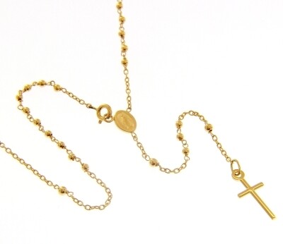 Rozenkrans GOUD 18 KT paternoster