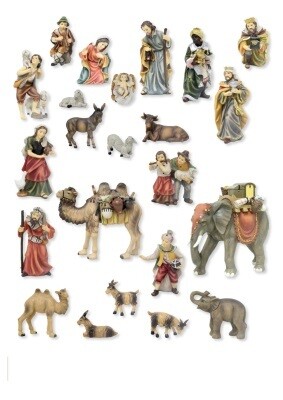 Kerstset van 23 figuren 11 cm