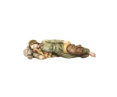 Jozef slapend in hout 20 cm