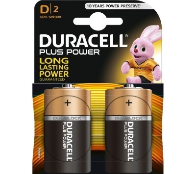 Duracell Batterijen -Pack van 2- LR20 of " D "-size