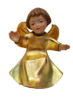 Engel houtsnijwerk 14 cm GOUD
