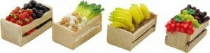 Bakje groenten & fruit set van 4 3x2x2 cm