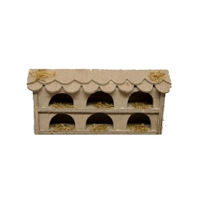 Duiventil 13 x 2 x 6 cm      lxbxh