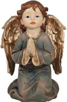 Beeld Engel 24 cm BLAUW