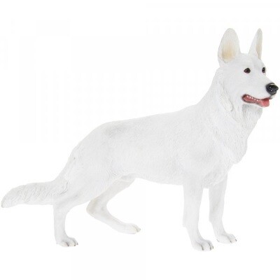 Zwitserse Herder Duitse Herder wit  Canadese Herder 13 x 9 x 19 cm