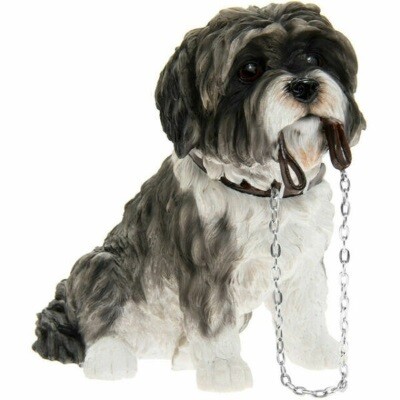 Shih Tzu  grijs 15 x 9 14 cm