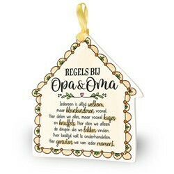Regels bij Opa &amp; Oma - Kleurrijke Tegeltjes