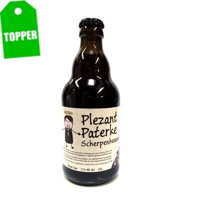 Plezant Paterke Scherpenheuvel BRUIN BIER 33CL 7.5%