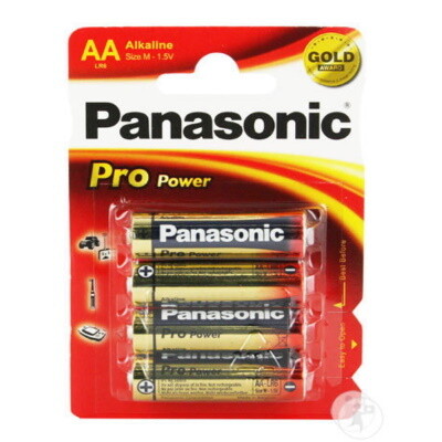 Batterij AA Panasonic Pro per 4