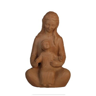 Madonna met kind 15 cm TERRACOTTA