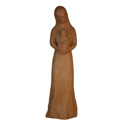Madonna met kind 26 cm TERRACOTTA