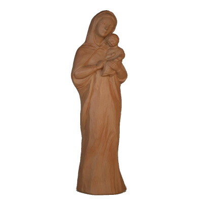 Madonna met kind 25 cm TERRACOTTA