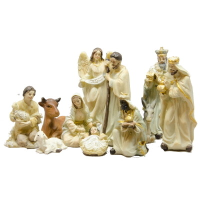 Kerstset van 11 figuren 9 cm