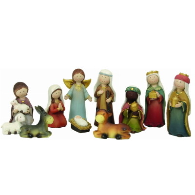 Kerstset 11 figuren  van 10.5 cm