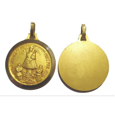 Medaille Scherpenheuvel 30 mm goudkleur
