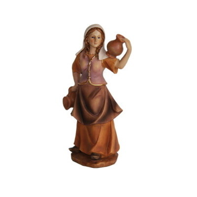 Herderin met kruiken 15 cm voor figuren van 15 cm Herderin met kruiken 15 cm voor figuren van 15 cm