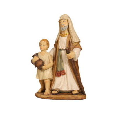 Herder met kind 14.5 cm voor 15 cm figuren