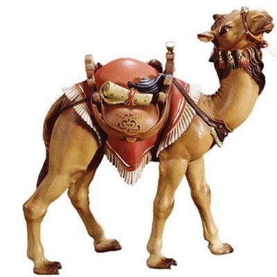 Kameel met zadel voor 15 cm figuren gekleurd