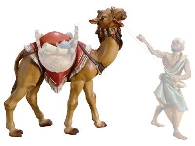 Kameel zonder zadel voor 15 cm figuren gekleurd