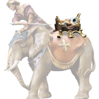 Zadel van Olifant voor 15 cm figuren gekleurd