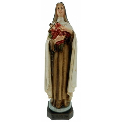 Beeld Theresia van Lisieux 20 cm &quot;MARMERSTOF&quot; - Therese -