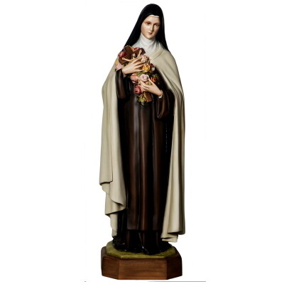 Beeld Theresia van Lisieux 32 cm &quot;MARMERSTOF&quot; - Therese -