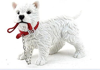 West Highland Terriër 10 cm - westie - West Highland Terriër 10 cm - westie -