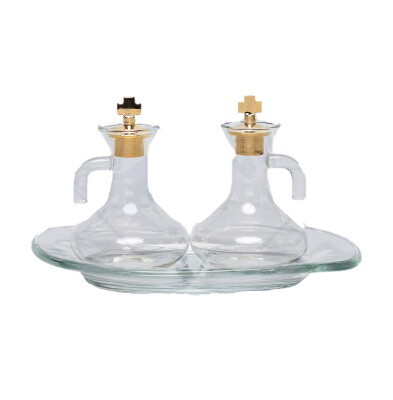 Water en Wijn set in glas 18 x 10,5 cm - 5 ml