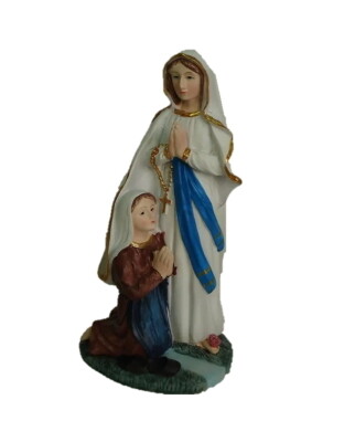 Lourdes en Bernadette 13 cm
