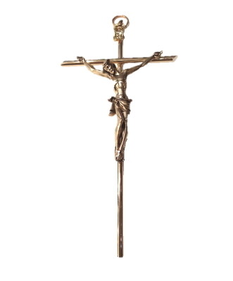 Kruis verguld 20 cm