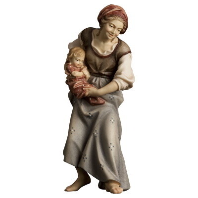 Herderin voor 15 cm figuren gekleurd