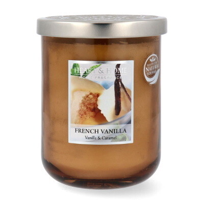 Heart & Home Geurkaars Franse Vanille - French Vanilla 340 gr