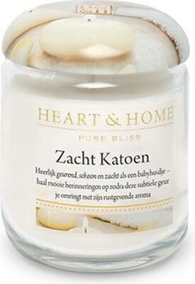 Heart & Home Geurkaars ZACHT KATOEN 340 gr