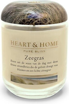 Heart & Home Geurkaars ZEEGRAS 115 gr