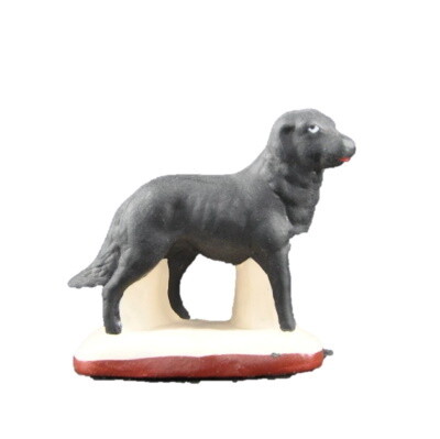 Hond zwart - Santons 4 cm