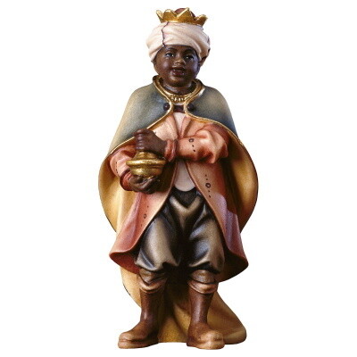 Koning Zangertje in houtsnijwerk voor 15 cm figuren gekleurd