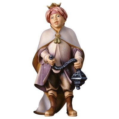 Koning Zangertje in houtsnijwerk voor 15 cm figuren gekleurd