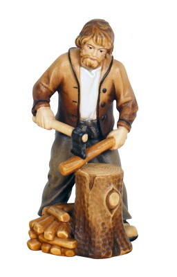 Houthakker houtsnijwerk  voor 12 cm figuren