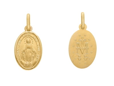 Medaille Olv wonderbare 18KT 16 mm Medaille Olv wonderbare 18KT 16 mm