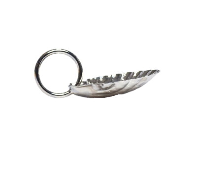Schelp   6 cm zilverkleur