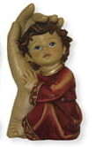 Beschermende Hand rood 12 cm Beschermende Hand rood 12 cm