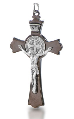 Kruis Benedictus 8.5 cm  metaal