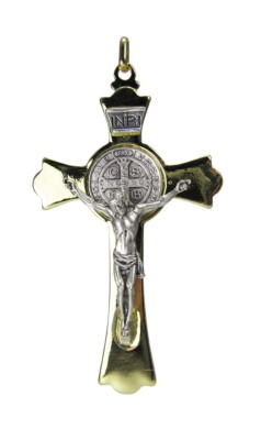 Kruis Benedictus 8.5 cm  metaal
