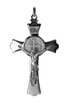 Kruis Benedictus 7.5 cm  metaal