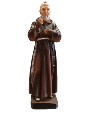 Pater Pio 23 cm marmerstof