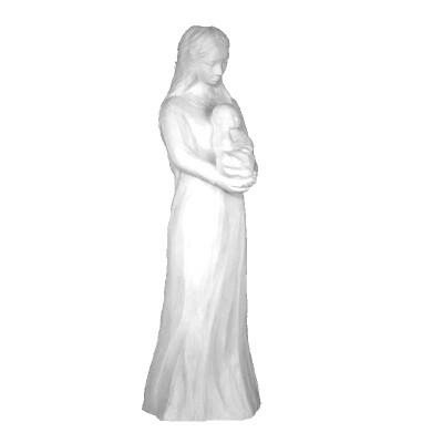 Madonna met kind 26 cm TERRACOTTA