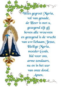 Noveenkaars WEES GEGROET KAPEL VISSERIJ &quot;GERESERVEERD-JW&quot;