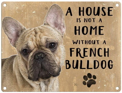 FRANSE BULLDOG metal sign 30 cm x 40 cm FRANSE BULLDOG metal sign 30 cm x 40 cm