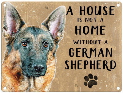 DUITSE HERDERSHOND metal sign 30 cm x 40 cm