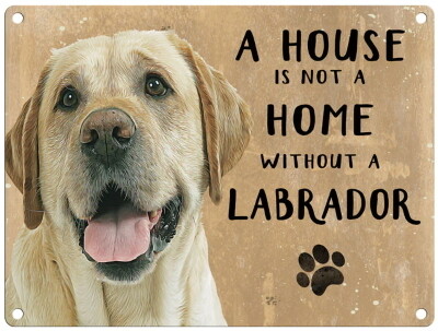 LABRADOR licht metal sign 30 cm x 40 cm